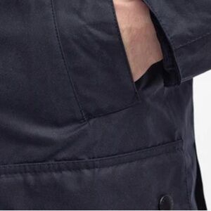 Barbour Navy Blue Ashby Jacket Size Small